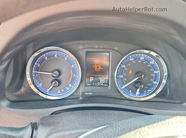 2T1BURHE9HC938226 2017 TOYOTA COROLLA Blue Widok zestawu wskaźników