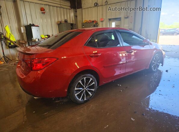 2T1BURHE9JC026055 2018 TOYOTA COROLLA Red Tył prawy