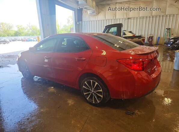 2T1BURHE9JC026055 2018 TOYOTA COROLLA Red Tył lewy