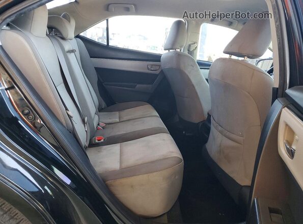 2T1BURHE9JC036374 2018 TOYOTA COROLLA Black Вид задніх сидінь