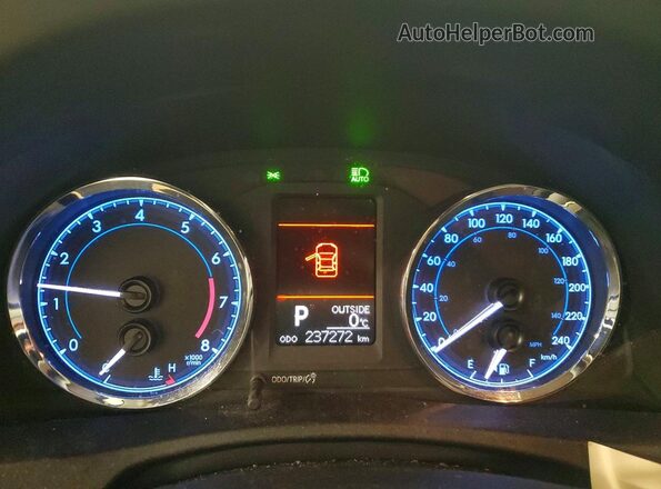 2T1BURHE9JC053823 2018 TOYOTA COROLLA Blue ხელსაწყოთა პანელის ხედი