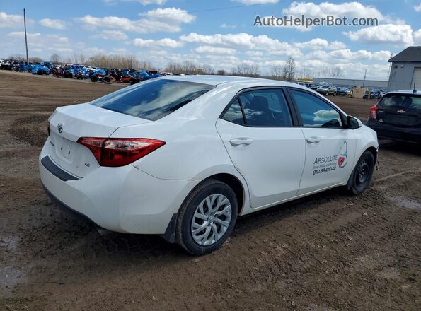 2T1BURHE9JC091052 2018 TOYOTA COROLLA White Задня права чверть