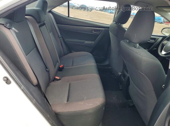 2T1BURHE9JC091052 2018 TOYOTA COROLLA White Вид задніх сидінь