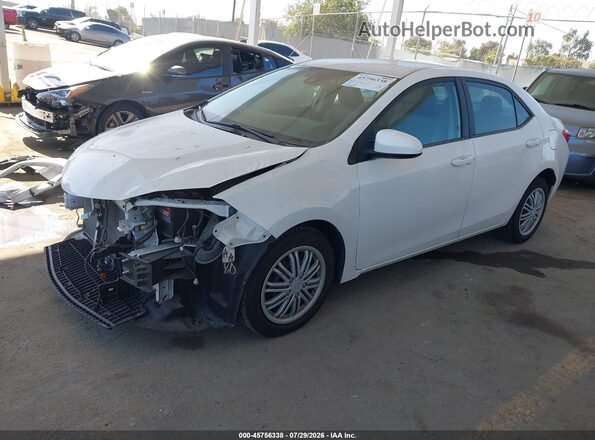 2T1BURHE9KC162204 2019 TOYOTA COROLLA White წინა მარცხენა ხედი სამი მეოთხედიდან