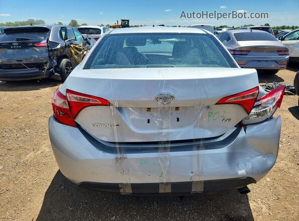 2T1BURHE9KC201440 2019 TOYOTA COROLLA Silver Вид ззаду