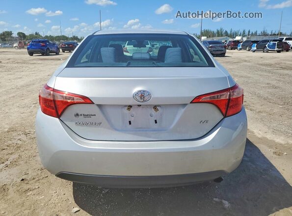 2T1BURHE9KC206511 2019 TOYOTA COROLLA Silver უკანა ხედი