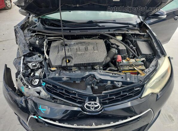 2T1BURHEXGC494725 2016 TOYOTA COROLLA Black უკანა სალონის ხედი