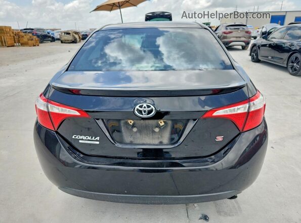2T1BURHEXGC494725 2016 TOYOTA COROLLA Black უკანა ხედი