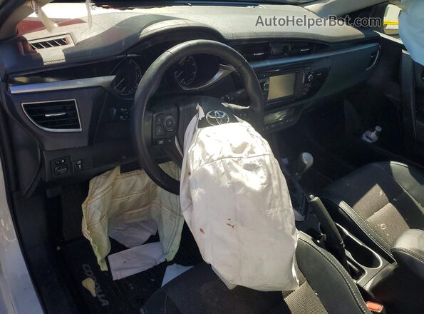 2T1BURHEXGC499892 2016 TOYOTA COROLLA White Vista del salpicadero