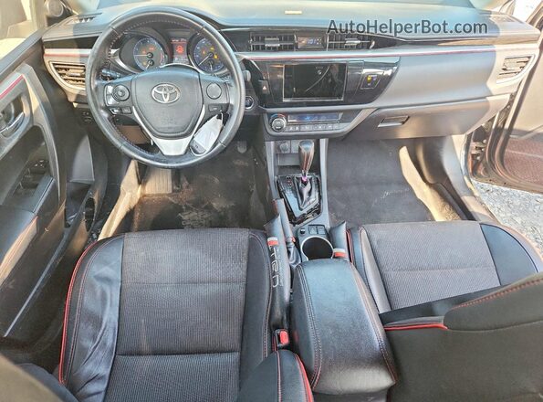 2T1BURHEXGC550209 2016 TOYOTA COROLLA Black Dashboard view