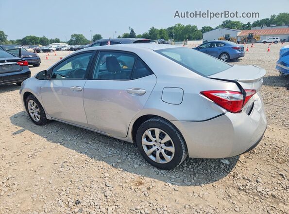 2T1BURHEXGC612109 2016 TOYOTA COROLLA Silver უკანა მარცხენა