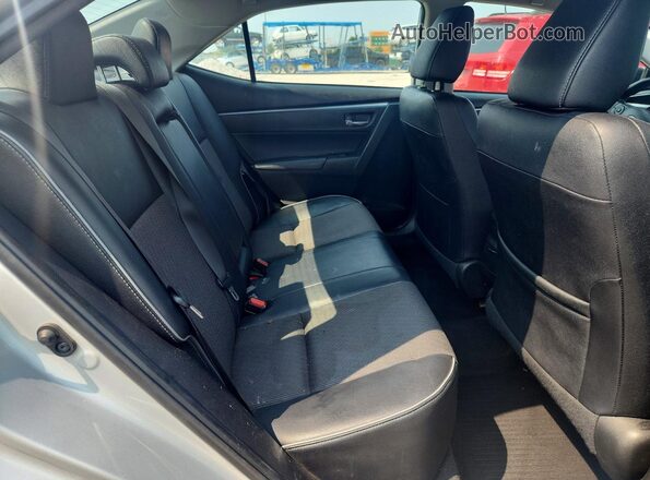 2T1BURHEXGC612109 2016 TOYOTA COROLLA Silver უკანა სავარძლების ხედი