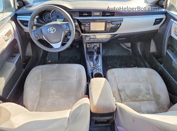 2T1BURHEXGC619576 2016 TOYOTA COROLLA Silver Widok deski rozdzielczej