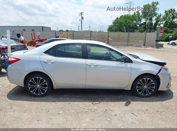 2T1BURHEXGC642534 2016 TOYOTA COROLLA Silver Rear interior view