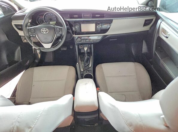 2T1BURHEXGC676487 2016 TOYOTA COROLLA Charcoal Dashboard view