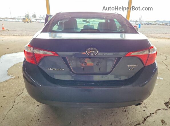 2T1BURHEXGC676487 2016 TOYOTA COROLLA Charcoal Rear view