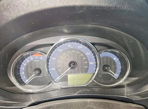 2T1BURHEXGC676487 2016 TOYOTA COROLLA Charcoal Instrument cluster view