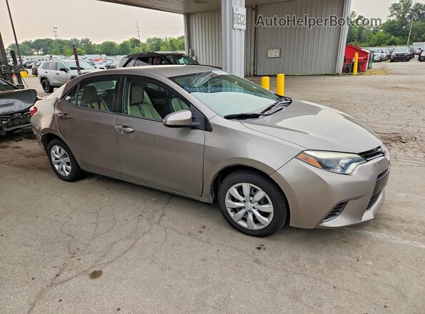 2T1BURHEXGC708385 2016 TOYOTA COROLLA Tan Przód prawy