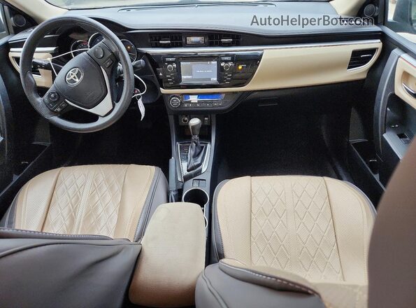 2T1BURHEXGC708385 2016 TOYOTA COROLLA Tan Widok deski rozdzielczej