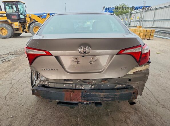 2T1BURHEXGC708385 2016 TOYOTA COROLLA Tan Widok z tyłu