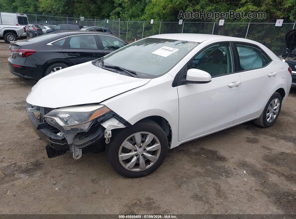 2T1BURHEXGC745694 2016 TOYOTA COROLLA White Przód lewy