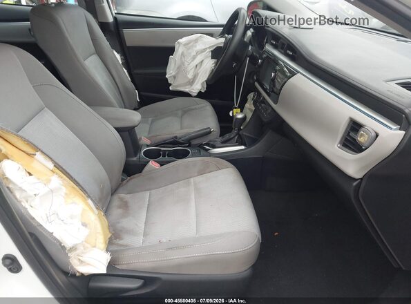 2T1BURHEXGC745694 2016 TOYOTA COROLLA White Widok wnętrza z przodu