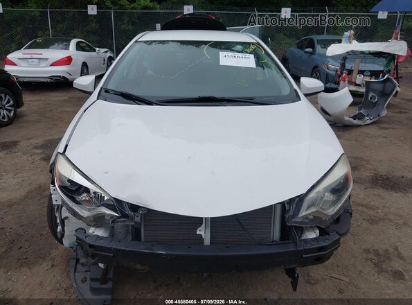 2T1BURHEXGC745694 2016 TOYOTA COROLLA White Widok zestawu wskaźników