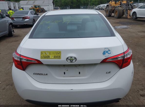2T1BURHEXGC745694 2016 TOYOTA COROLLA White 