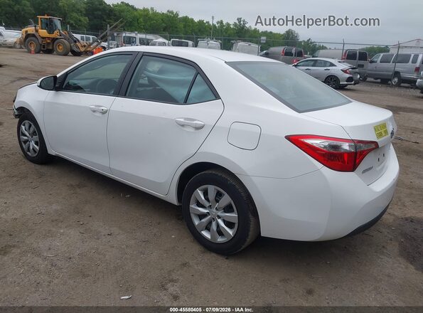 2T1BURHEXGC745694 2016 TOYOTA COROLLA White Tył lewy