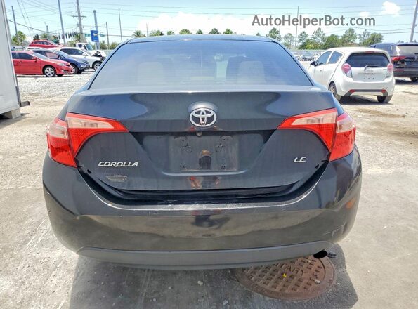 2T1BURHEXHC768295 2017 TOYOTA COROLLA Black Вид ззаду
