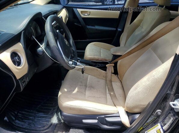 2T1BURHEXHC768295 2017 TOYOTA COROLLA Black Вид салону спереду