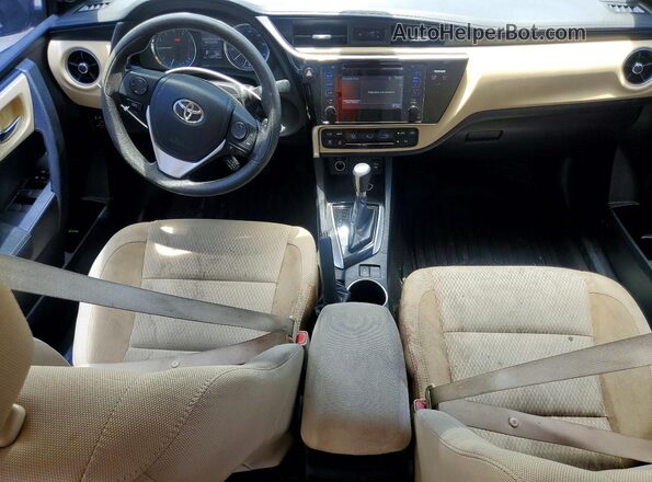 2T1BURHEXHC768295 2017 TOYOTA COROLLA Black Вид панелі приладів