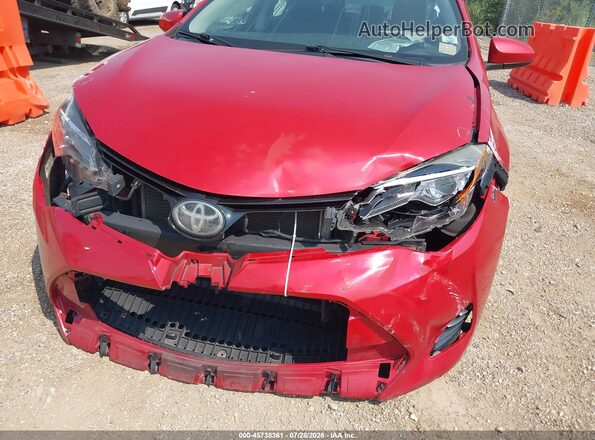 2T1BURHEXHC768345 2017 TOYOTA COROLLA Red Front view