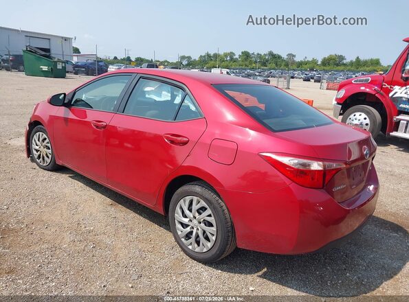 2T1BURHEXHC768345 2017 TOYOTA COROLLA Red Rear left