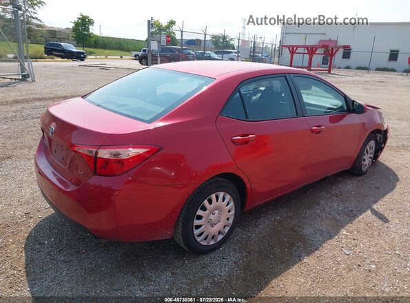 2T1BURHEXHC768345 2017 TOYOTA COROLLA Red Rear right
