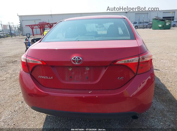 2T1BURHEXHC768345 2017 TOYOTA COROLLA Red 