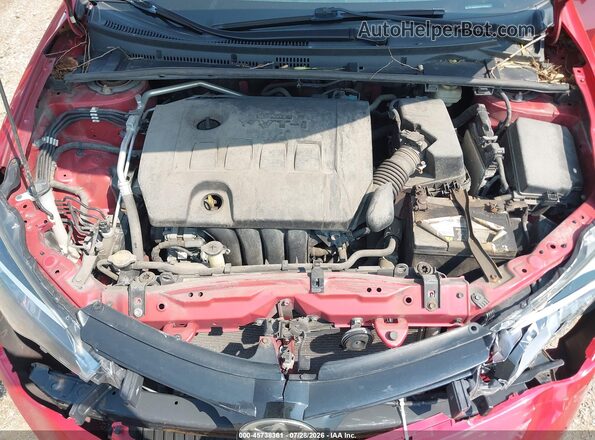2T1BURHEXHC768345 2017 TOYOTA COROLLA Red Rear view