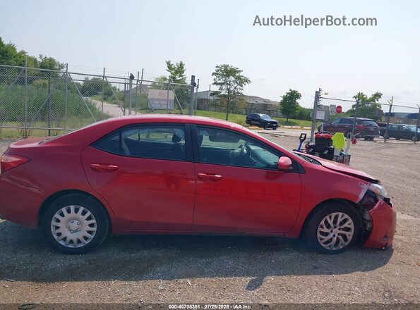 2T1BURHEXHC768345 2017 TOYOTA COROLLA Red Rear interior view