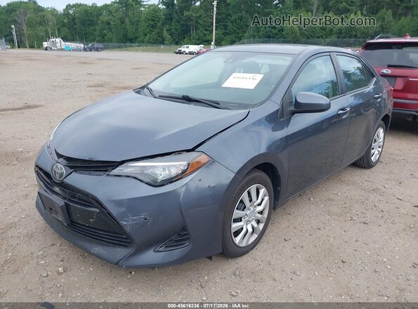 2T1BURHEXHC848020 2017 TOYOTA COROLLA Gray Instrument cluster view