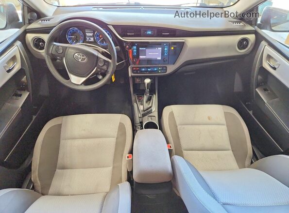 2T1BURHEXHC914646 2017 TOYOTA COROLLA Silver Առջևի վահանակի տեսք