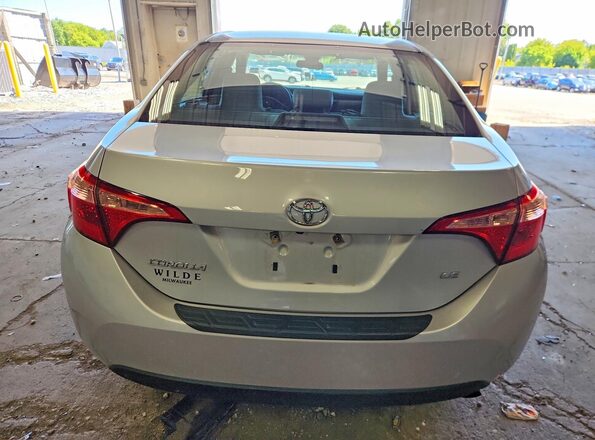 2T1BURHEXHC914646 2017 TOYOTA COROLLA Silver Հետևի տեսք