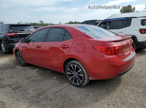 2T1BURHEXHC934167 2017 TOYOTA COROLLA Красный Задняя левая четверть