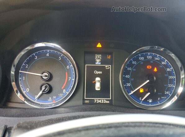 2T1BURHEXHC943838 2017 TOYOTA COROLLA Black Instrument cluster view