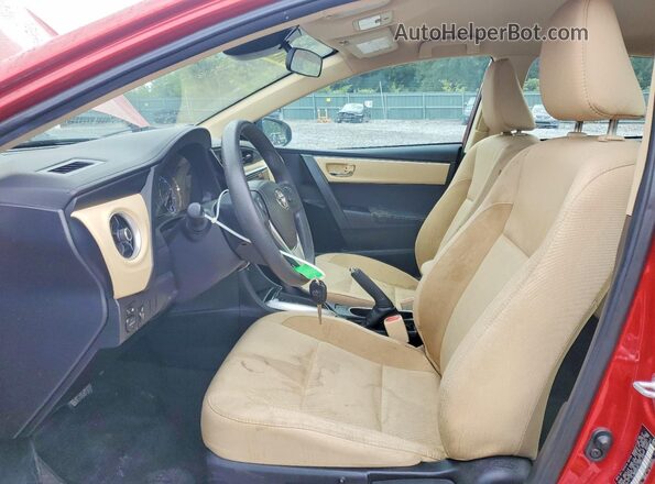 2T1BURHEXJC002315 2018 TOYOTA COROLLA Темно-бордовый Вид салона спереди