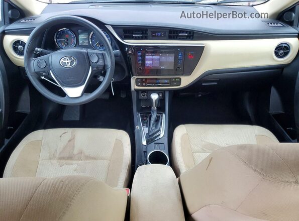 2T1BURHEXJC002315 2018 TOYOTA COROLLA Темно-бордовый Вид панели приборов
