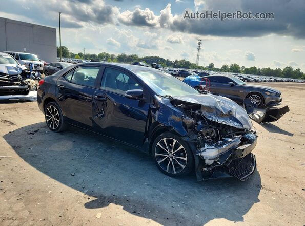 2T1BURHEXJC007563 2018 TOYOTA COROLLA Blue Przód prawy