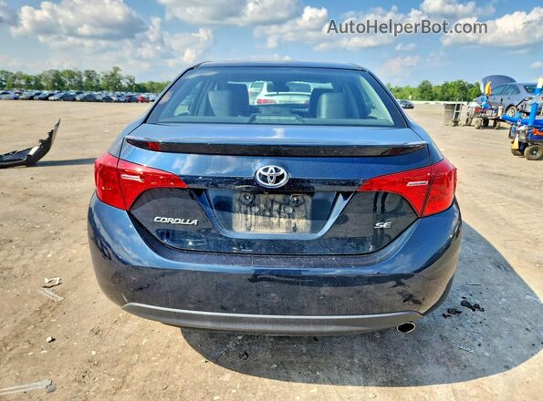 2T1BURHEXJC007563 2018 TOYOTA COROLLA Blue Widok z tyłu