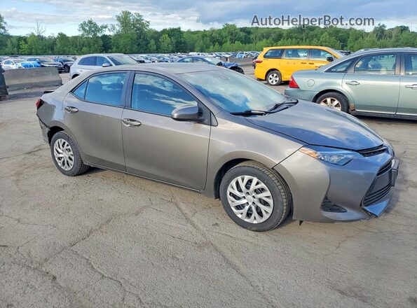 2T1BURHEXJC013668 2018 TOYOTA COROLLA Gray Przód prawy