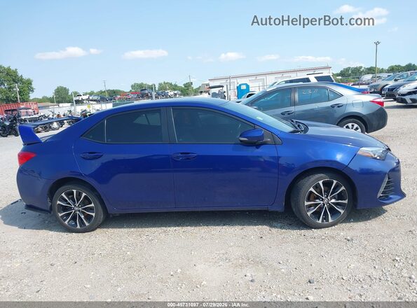 2T1BURHEXJC031412 2018 TOYOTA COROLLA Blue Սալոնի հետևի տեսք