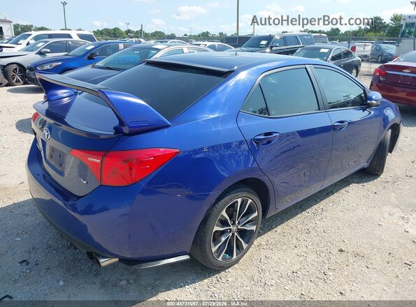 2T1BURHEXJC031412 2018 TOYOTA COROLLA Blue Հետևի աջ